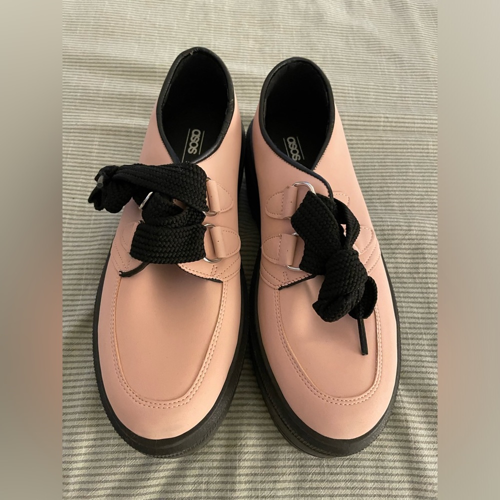 ASOS pink platform shoes